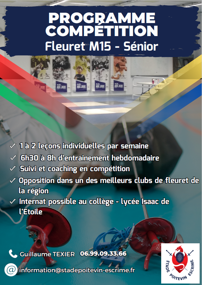 programme compétition fleuret 2025-2026
